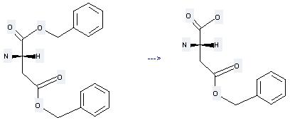 Dibenzyl L-aspartate can be used to produce L-aspartic acid 4-benzyl ester at the temperature of 25 °C